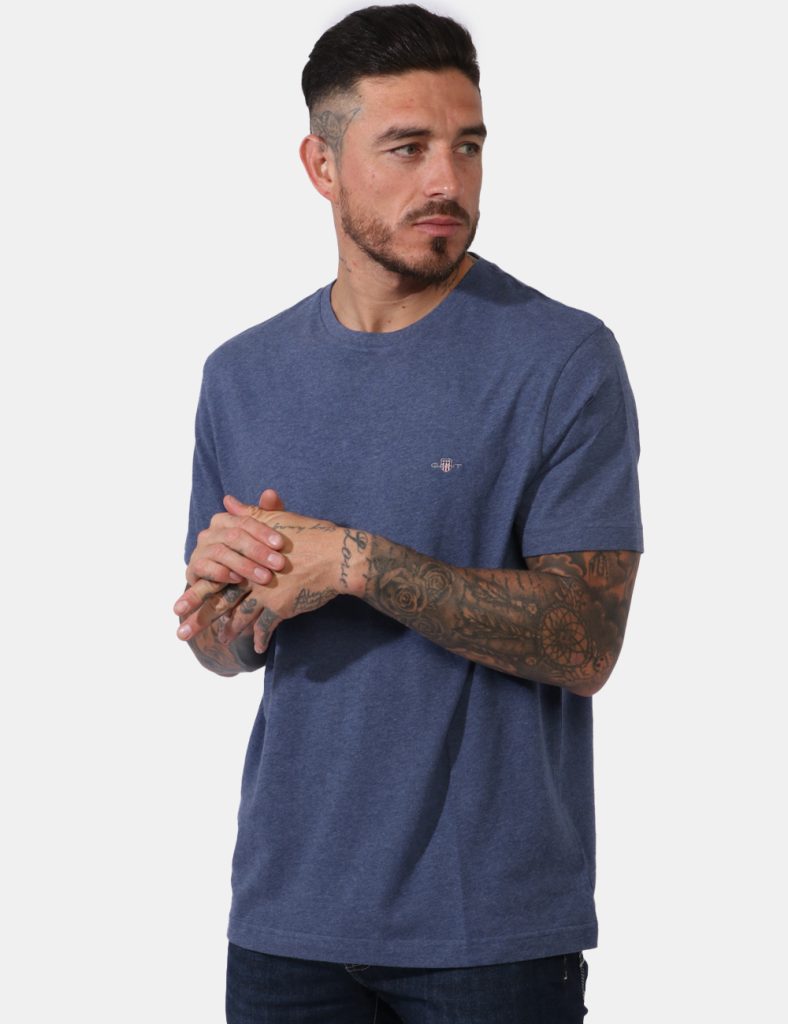 T-shirt uomo scontata - T-shirt Gant Blu