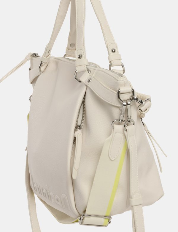 Borsa Desigual bianco - COMPOSIZIONE E VESTIBILITÀ:100% poliuretanoCONSIGLI DI STILE:Borsa di grandi dimensioni in total bia