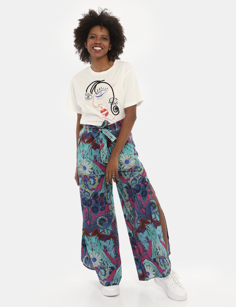 Pantalone Desigual fantasia floreale