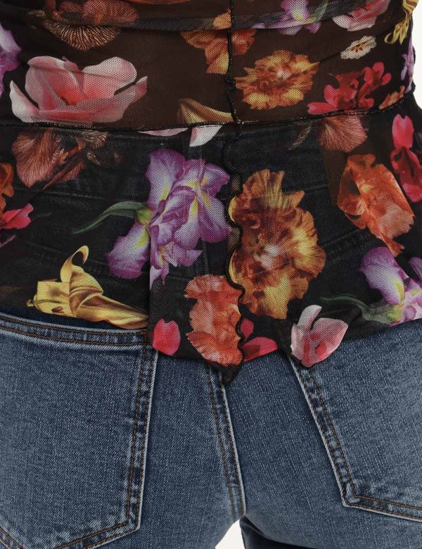 Maglia Desigual fantasia floreale - COMPOSIZIONE E VESTIBILITÀ:97% poliestere 3% elastaneLa modella è alta 170 cm e indossa