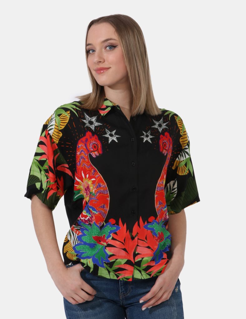 Camicia bluse elegante da donna scontata - Camicia Desigual Fantasia