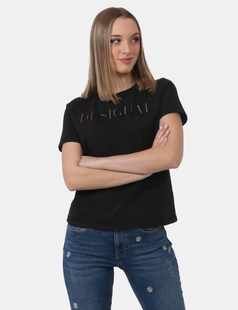 T-shirt Desigua - T-shirt Desigual Nero