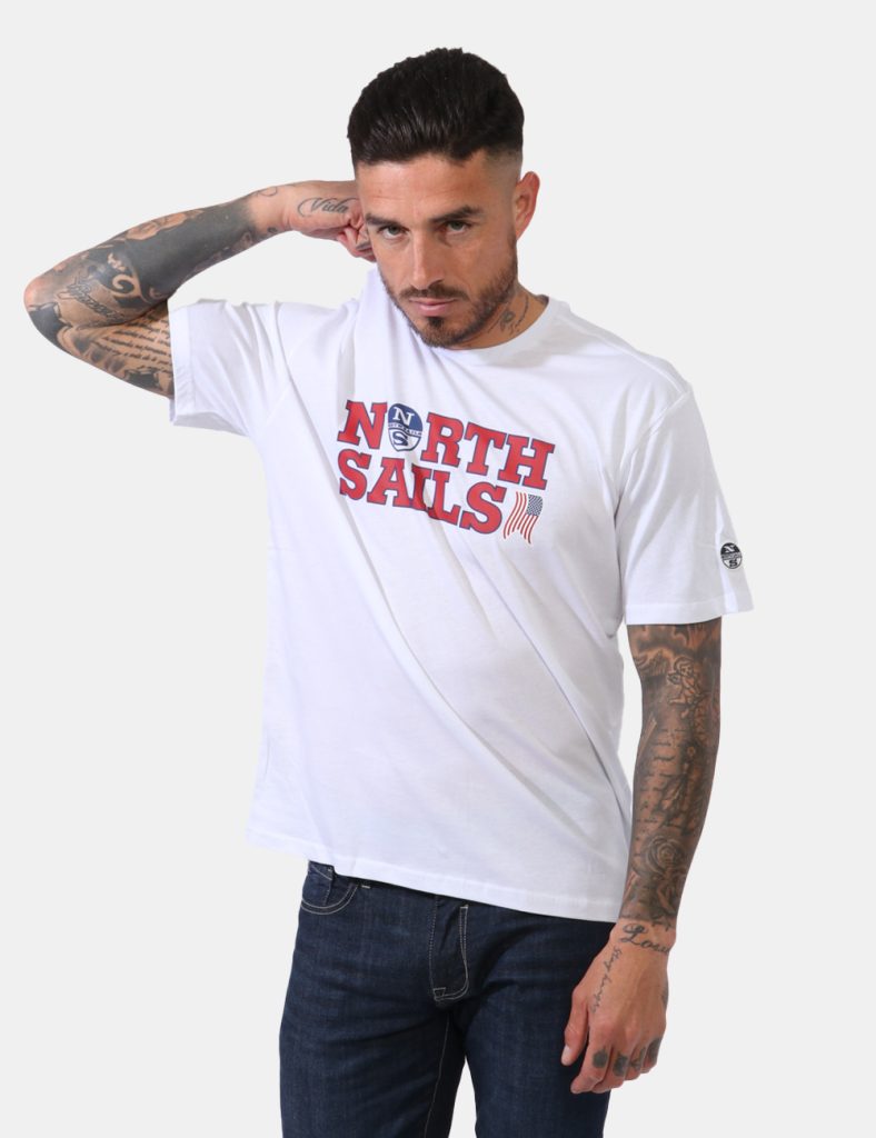 T-shirt uomo scontata - T-shirt North Sails Bianco