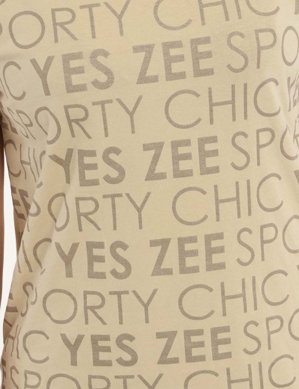 Vestito Yes Zee beige - COMPOSIZIONE E VESTIBILITÀ:95% cotone 5% elastaneLa modella è alta 170 cm e indossa la taglia S. La