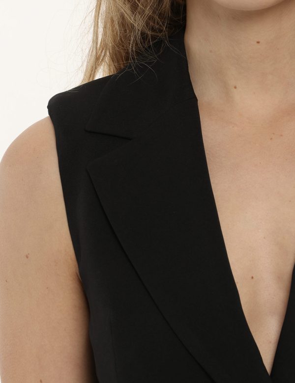 Vestito Yes Zee nero - COMPOSIZIONE E VESTIBILITÀ:90% poliestere 10% elastaneLa modella è alta 170 cm e indossa la taglia S.