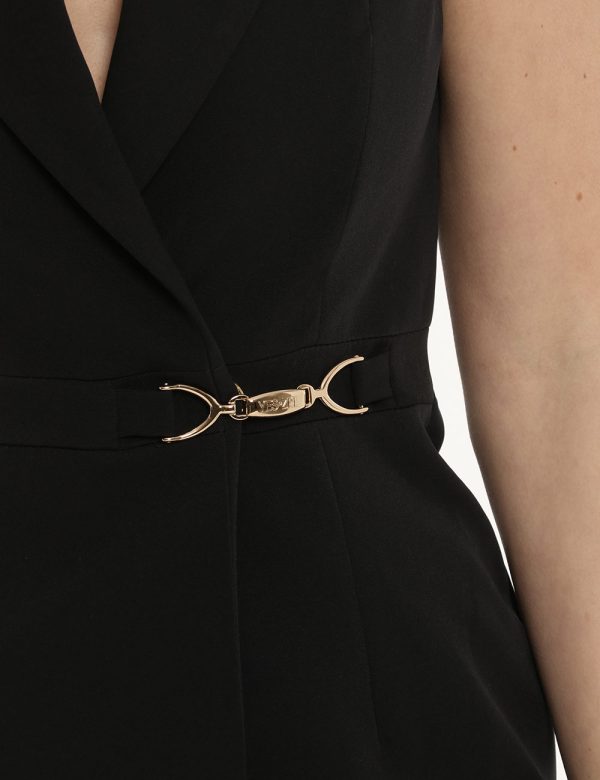 Vestito Yes Zee nero - COMPOSIZIONE E VESTIBILITÀ:90% poliestere 10% elastaneLa modella è alta 170 cm e indossa la taglia S.