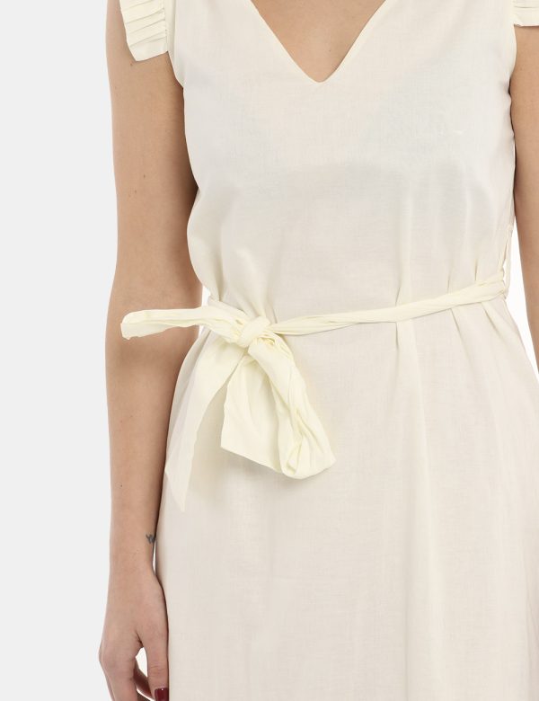 Vestito Yes Zee lungo beige - COMPOSIZIONE E VESTIBILITÀ:100% cotoneLa modella è alta 170 cm e indossa la taglia S. La vesti