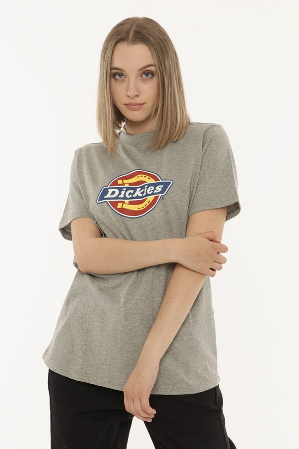T-shirt Dickies grigia - COMPOSIZIONE E VESTIBILITÀ:100% cotoneLa modella è alta 170 cm e indossa la taglia S. La vestibili