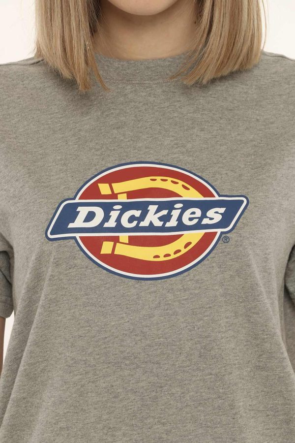 T-shirt Dickies grigia - COMPOSIZIONE E VESTIBILITÀ:100% cotoneLa modella è alta 170 cm e indossa la taglia S. La vestibili