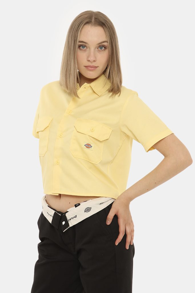 Camicia bluse elegante da donna scontata - Camicia Dickies giallo