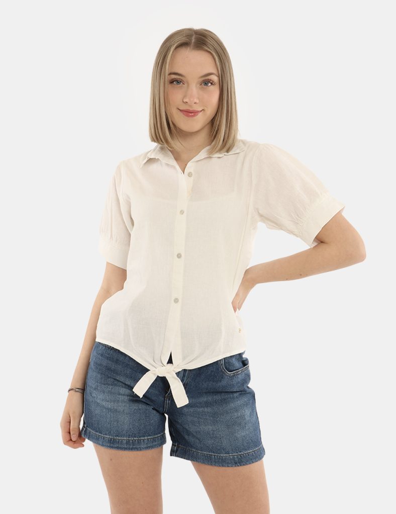 Yes Zee donna outlet - Camicia Yes Zee bianca a maniche corte