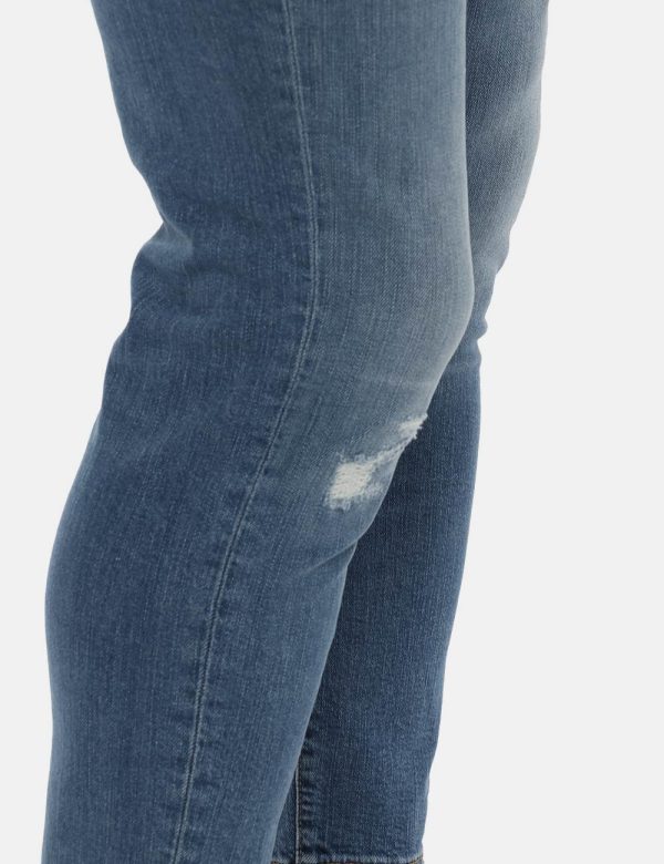 Jeans Fifty Four blu denim - COMPOSIZIONE E VESTIBILITÀ:98% cotone 2% elastaneIl modello è alto 178 cm e indossa la taglia 3