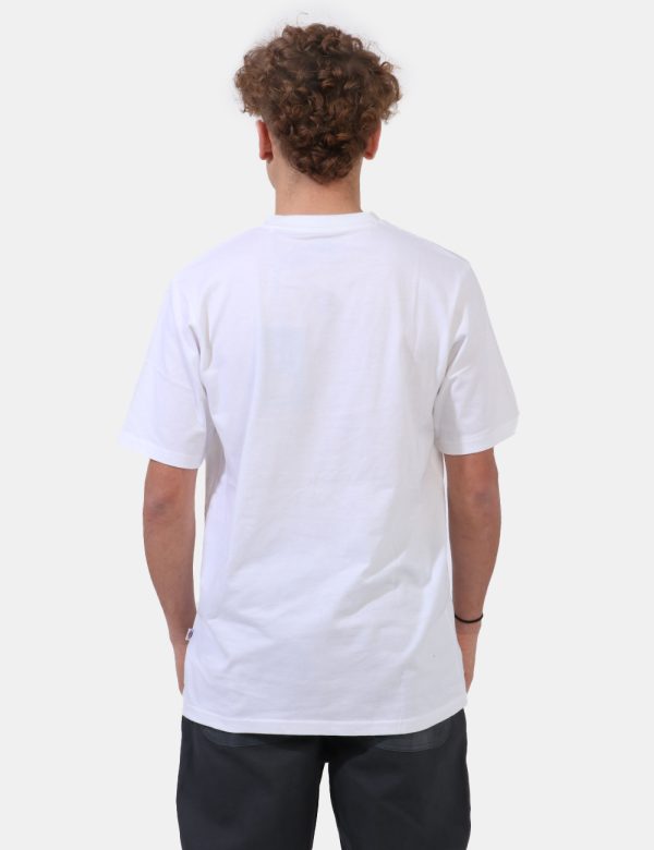 T-shirt Dickies Bianco - T-shirt su sfondo bianco con stampa logo brand in tinta originale. La vestibilità è morbida e regol