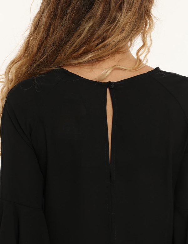 Maglia Vougue nero - COMPOSIZIONE E VESTIBILITÀ:100% poliestereLa modella è alta 170 cm e indossa la taglia S. La vestibilit