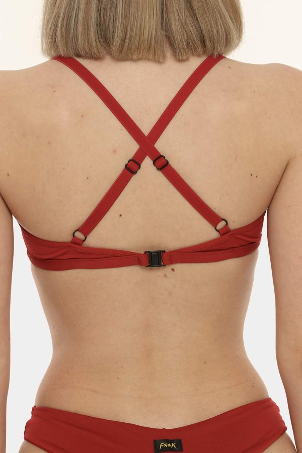 Costume F**k bikini a fascia fantasia - COMPOSIZIONE E VESTIBILITÀ:85% poliestere 12% poliammidica 3% elastaneLa modella è a