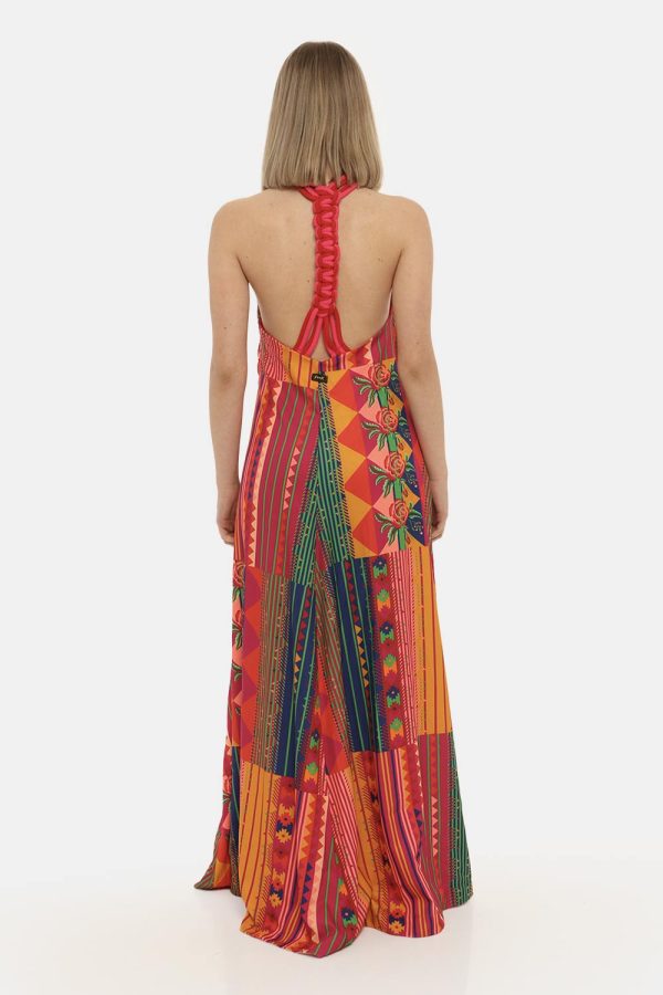 Vestito F**k fantasia rosa - COMPOSIZIONE E VESTIBILITÀ:100% poliestereLa modella è alta 170 cm e indossa la taglia S. La ve