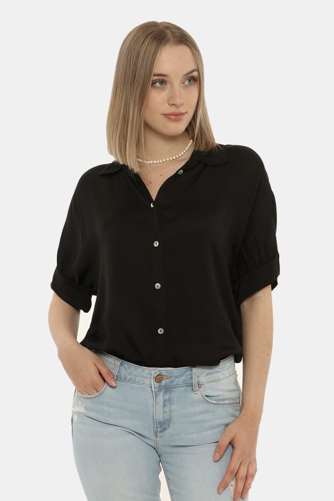Camicia bluse elegante da donna scontata - Camicia Fracomina nero