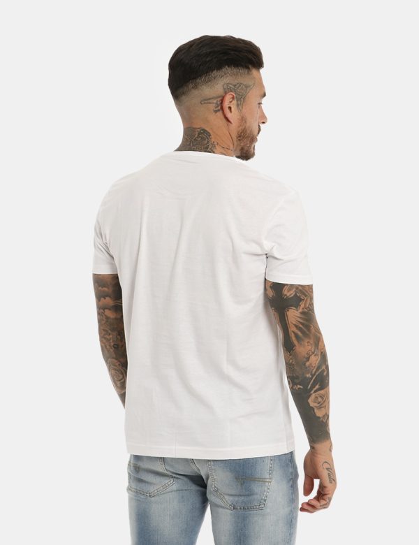 T-shirt Fred Mello bianco - COMPOSIZIONE E VESTIBILITÀ:100% cotoneIl modello è alto 178 cm e indossa la taglia L. La vestib