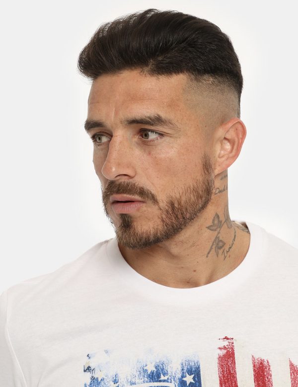 T-shirt Fred Mello bianco - COMPOSIZIONE E VESTIBILITÀ:100% cotoneIl modello è alto 178 cm e indossa la taglia L. La vestib