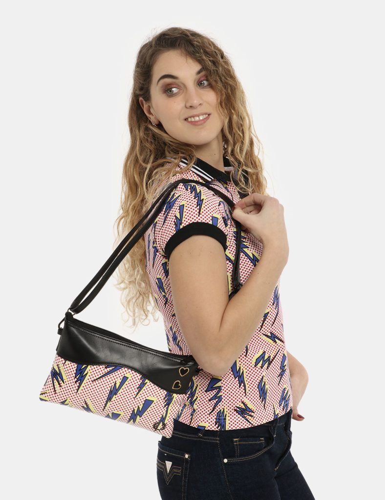 Borsa donna scontata - Borsa Fred Perry fantasia a pois