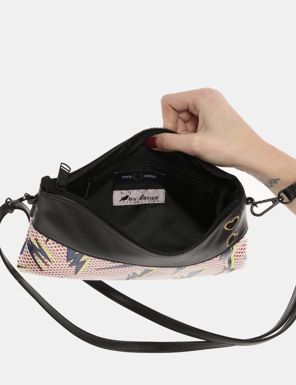 Borsa Fred Perry fantasia a pois - COMPOSIZIONE E VESTIBILITÀ:100% poliestereCONSIGLI DI STILE:Pochette casual semirigida in