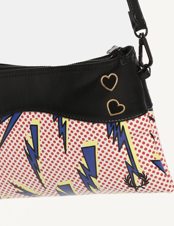 Borsa Fred Perry fantasia a pois - COMPOSIZIONE E VESTIBILITÀ:100% poliestereCONSIGLI DI STILE:Pochette casual semirigida in