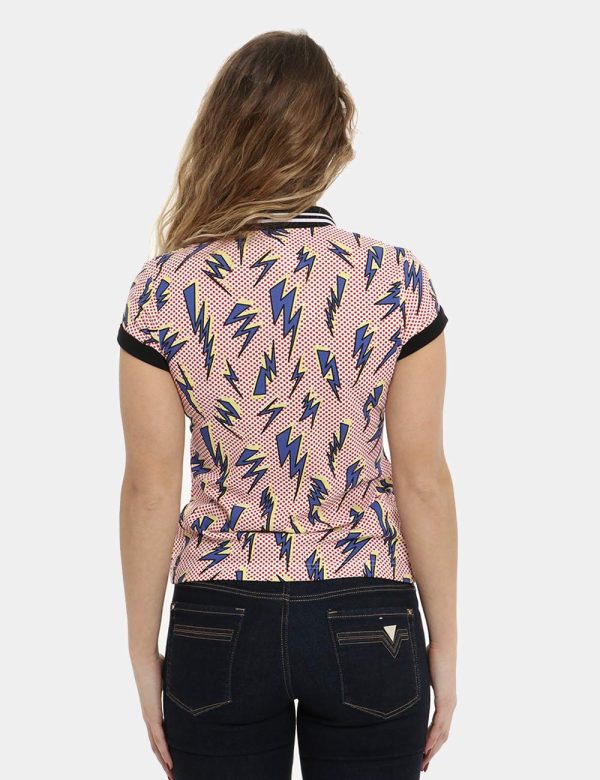 Polo Fred Perry fantasia saette - COMPOSIZIONE E VESTIBILITÀ:100% cotoneLa modella è alta 170 cm e indossa la taglia 8 corr