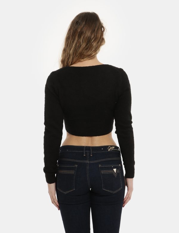 Cardigan Fred Perry nero - COMPOSIZIONE E VESTIBILITÀ:41% poliamide 40% acrilico 19% lanaLa modella è alta 170 cm e indossa