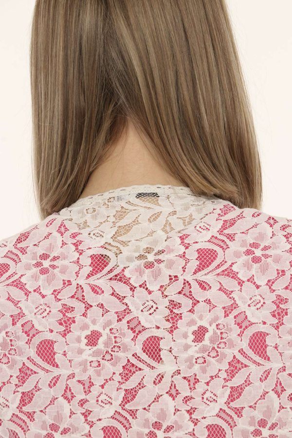Vestito Fracomina pizzo bianco - COMPOSIZIONE E VESTIBILITÀ:60% cotone 40% poliamideLa modella è alta 170 cm e indossa la ta