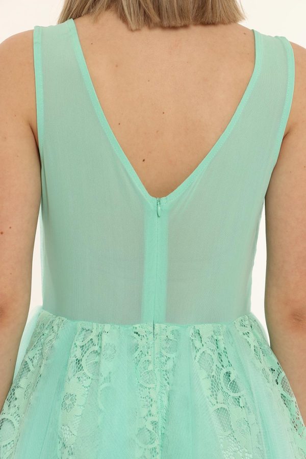 Vestito Fracomina verde - COMPOSIZIONE E VESTIBILITÀ:63% poliestere 32% nylon 5% elastaneLa modella è alta 170 cm e indossa