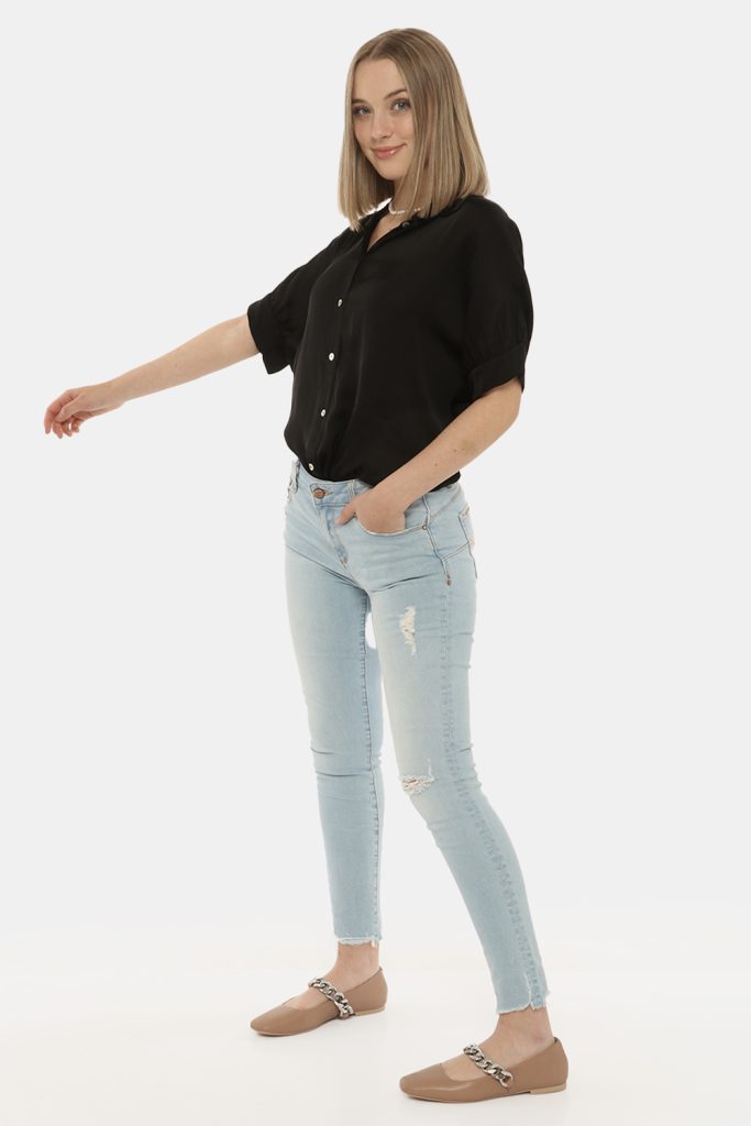 Fracomina outlet - Jeans Fracomina blu denim light