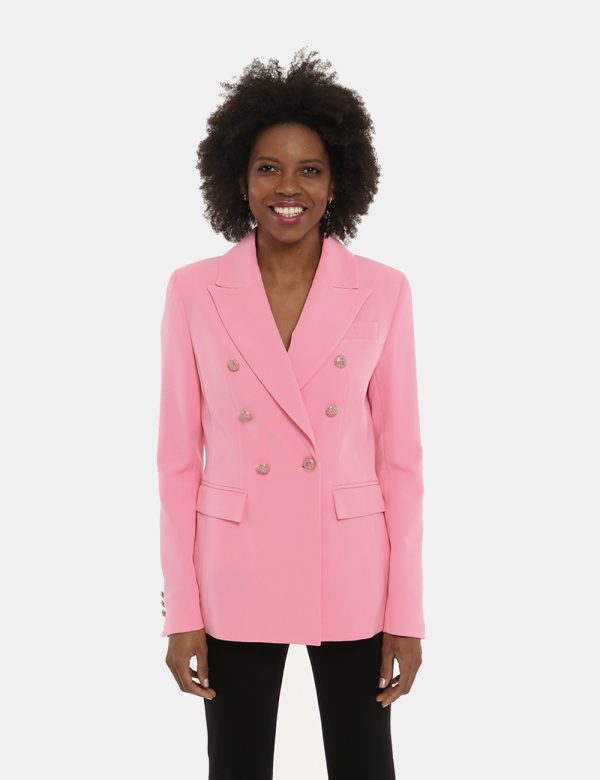 Giacca Yes Zee rosa - COMPOSIZIONE E VESTIBILITÀ:90% poliestere 10% elastaneLa modella è alta 170 cm e indossa la taglia S.