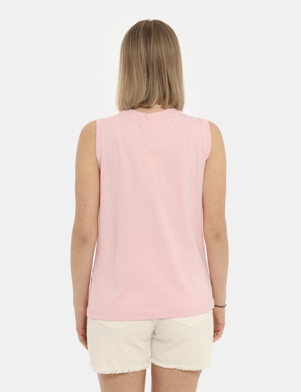 Top Gaelle Paris rosa - COMPOSIZIONE E VESTIBILITÀ:100% cotoneLa modella è alta 170 cm e indossa la taglia S. La vestibilità