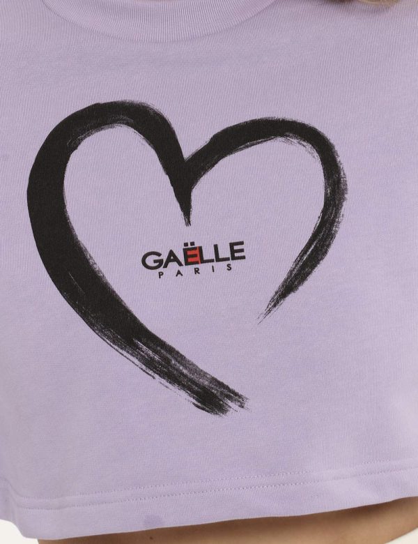 Felpa Gaelle Paris lilla - COMPOSIZIONE E VESTIBILITÀ:100% cotoneLa modella è alta 170 cm e indossa la taglia S. La vestibil