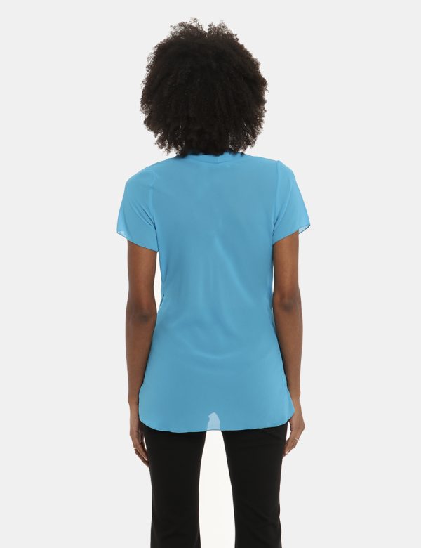Camicia Vougue azzurro - COMPOSIZIONE E VESTIBILITÀ:100% poliestereLa modella è alta 170 cm e indossa la taglia S. La vestib