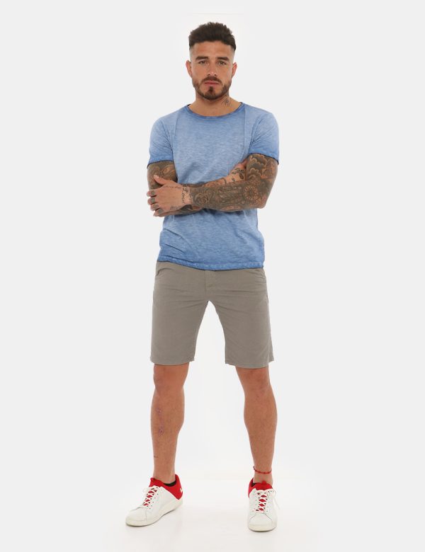 Bermuda Fifty Four grigio melange - COMPOSIZIONE E VESTIBILITÀ:98% cotone 2% elastaneIl modello è alto 178 cm e indossa la t