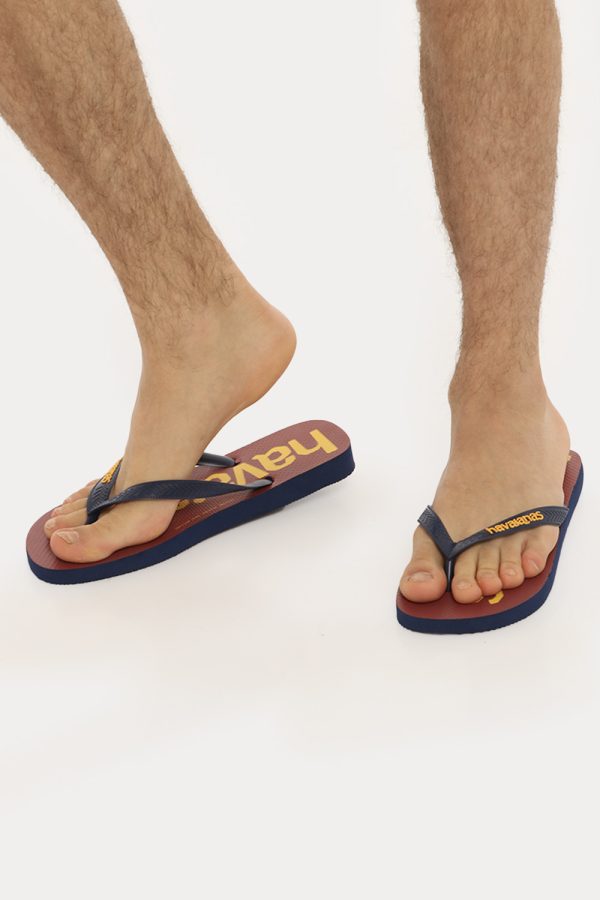 Infradito Havaianas blu/bordeaux - COMPOSIZIONE E VESTIBILITÀ:Altre materieScarpa in gomma. Il numero di scarpa indicato è b