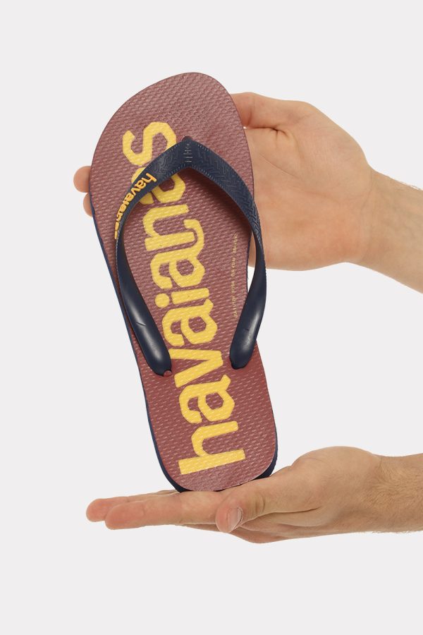 Infradito Havaianas blu/bordeaux - COMPOSIZIONE E VESTIBILITÀ:Altre materieScarpa in gomma. Il numero di scarpa indicato è b