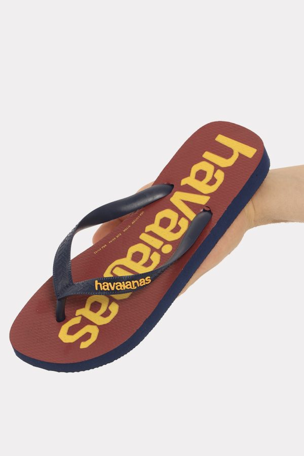 Infradito Havaianas blu/bordeaux - COMPOSIZIONE E VESTIBILITÀ:Altre materieScarpa in gomma. Il numero di scarpa indicato è b