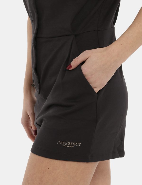 Tuta Imperfect grigio - COMPOSIZIONE E VESTIBILITÀ:48% poliestere 47% viscosa 5% elastaneLa modella è alta 170 cm e indossa