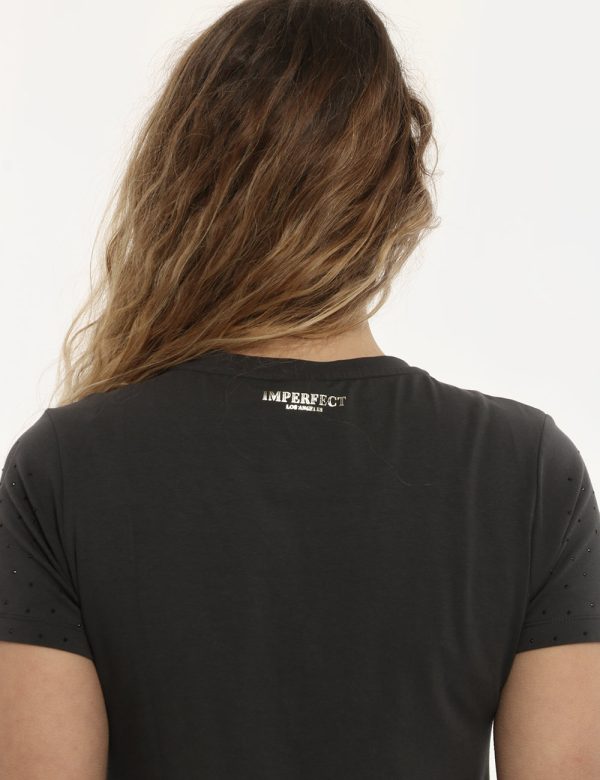 Vestito Imperfect lungo grigio - COMPOSIZIONE E VESTIBILITÀ:48% cotone 48% modale 4% elastanemodella e vestibilità.CONSIGLI