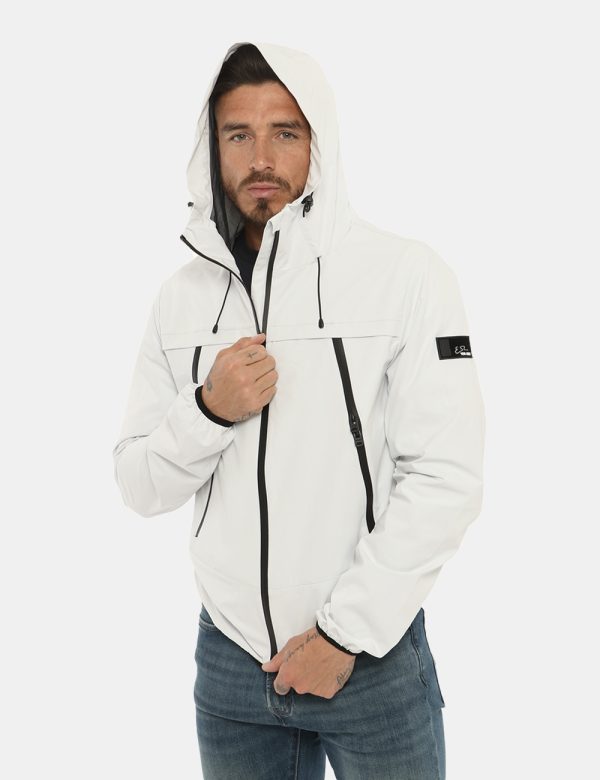 Giacca Yes Zee grigia - COMPOSIZIONE E VESTIBILITÀ:88% nylon 12% elastane Il modello è alto 178 cm e indossa la taglia L. L