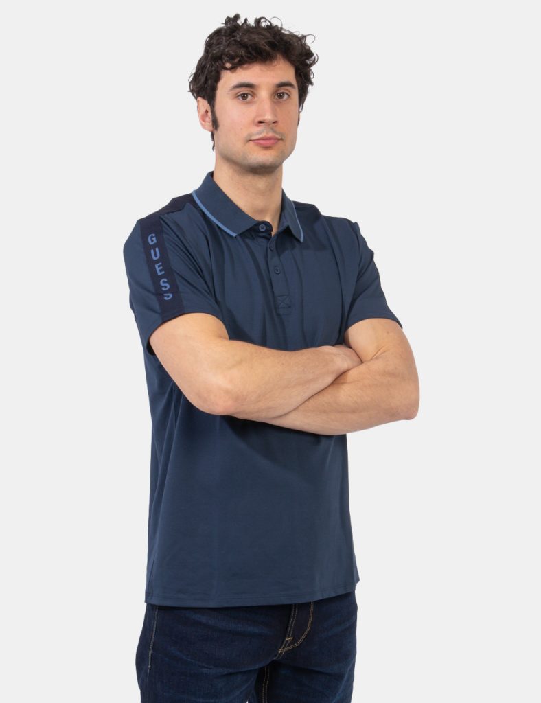 Outlet polo uomo scontata - Polo Guess Blu