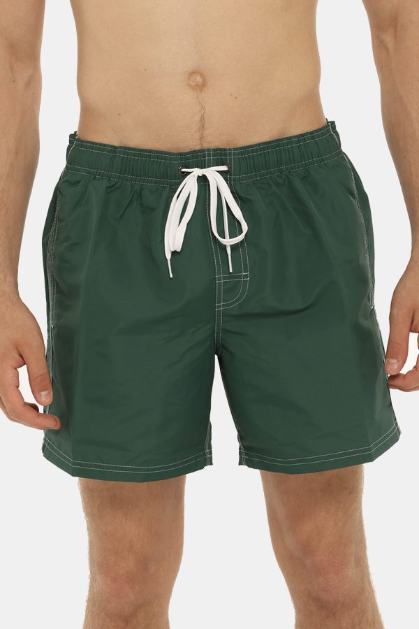 Costume Sundek verde - COMPOSIZIONE E VESTIBILITÀ:100% poliestereIl modello è alto 175 cm e indossa la taglia L. La vestibil