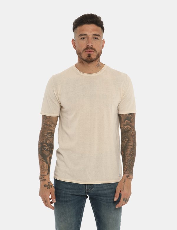 Maglia Yes Zee beige - COMPOSIZIONE E VESTIBILITÀ:100% cotonemodella e vestibilità.CONSIGLI DI STILE:Maglia in total beige