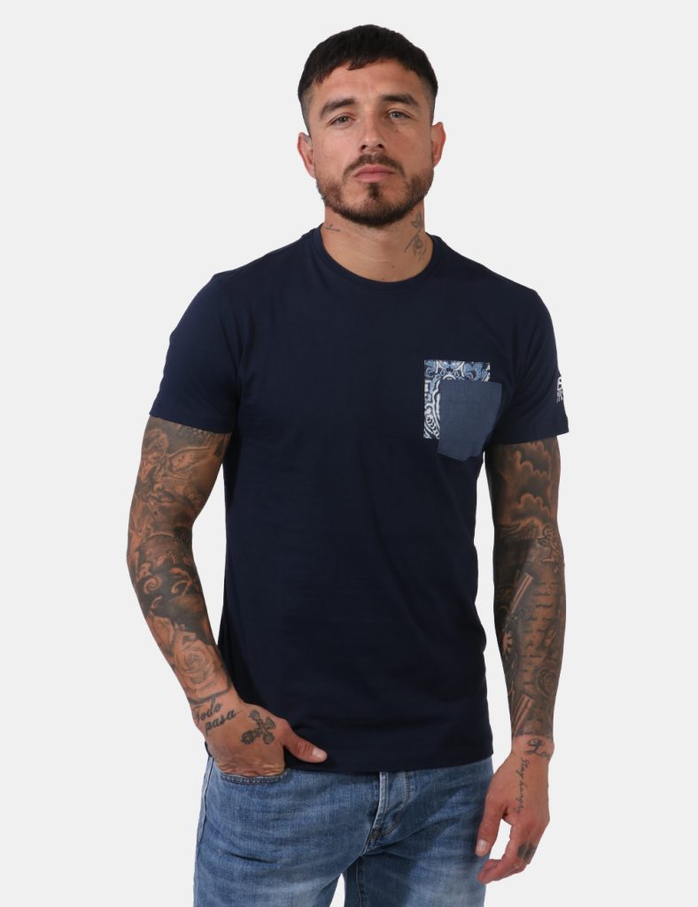 T-shirt e Polo da uomo Yes Zee  - T-shirt Yes Zee Blu
