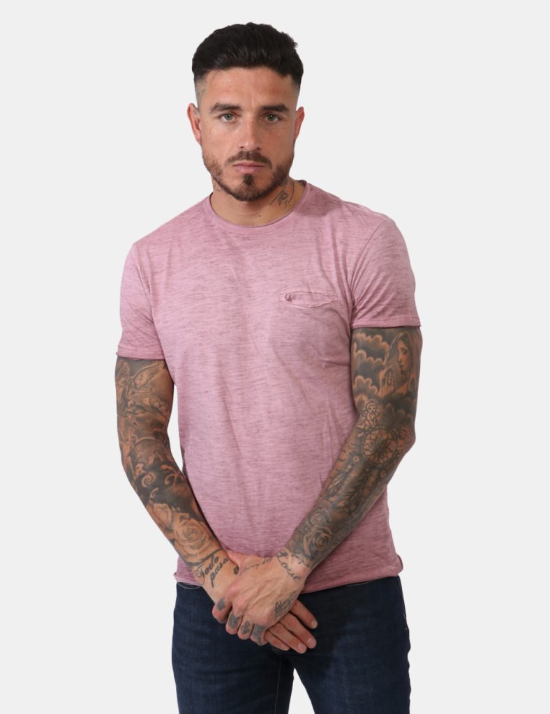 Abbigliamento uomo Yes Zee - T-shirt Yes Zee Rosa