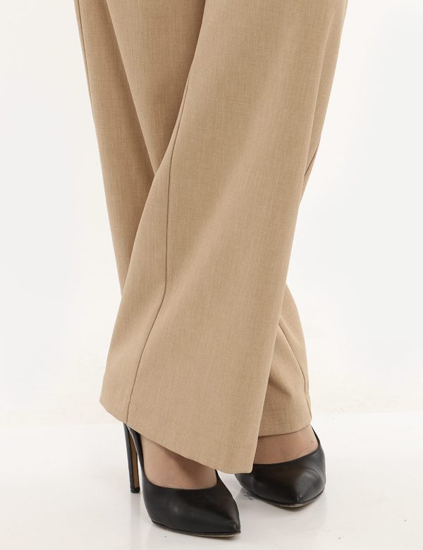 Pantalone Vougue beige in coordinato - COMPOSIZIONE E VESTIBILITÀ:96% poliestere 4% elastaneLa modella è alta 170 cm e indos