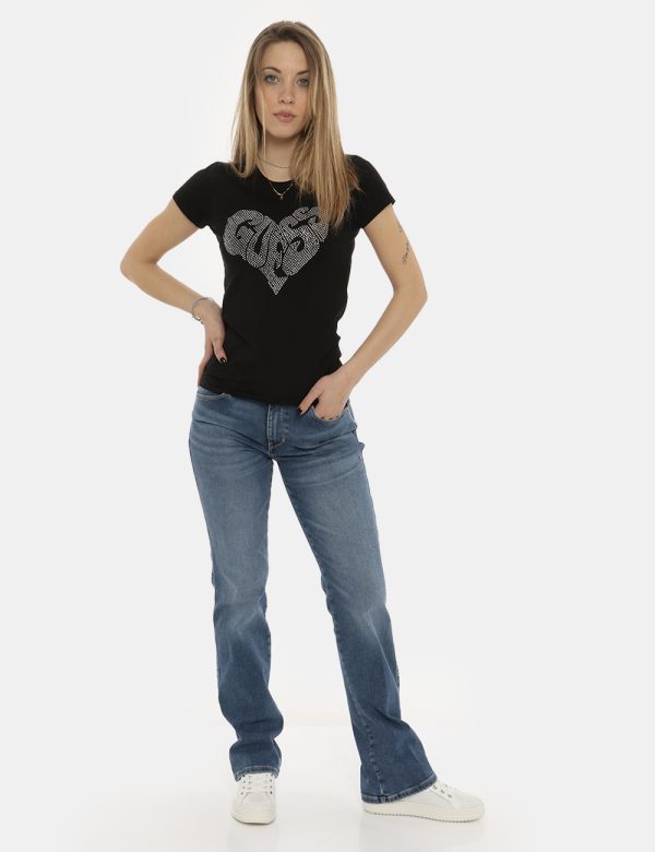 Jeans Guess blu denim - COMPOSIZIONE E VESTIBILITÀ:74% cotone 24% poliactide 2% elastaneLa modella è alta 170 cm e indossa l
