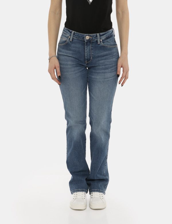 Jeans Guess blu denim - COMPOSIZIONE E VESTIBILITÀ:74% cotone 24% poliactide 2% elastaneLa modella è alta 170 cm e indossa l